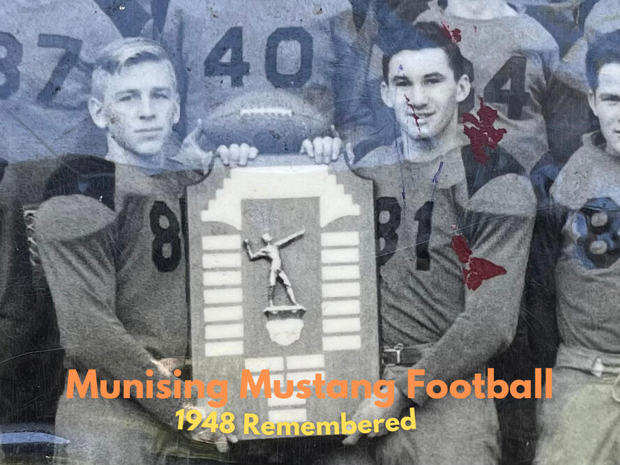 The reunion of the championship 1948 Munising Mustangs High School Football as told by the players in this rare recording recently located.